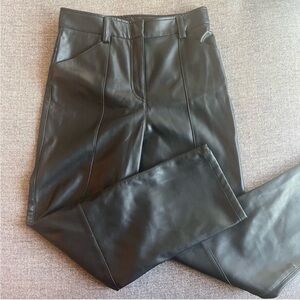 H&M Black Faux Leather Pants